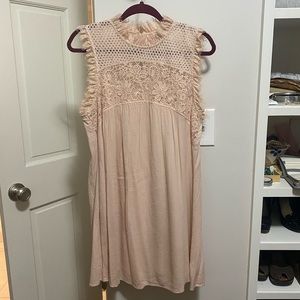 Short blush dress